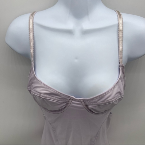 Urban Outfitters Out From Under Elegant Lavender Bodysuit-Under Wire in Bra-Sz M - Picture 2 of 12